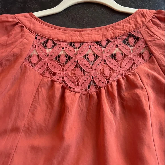 Figueroa & Flower Orange Blouse - Size Large - Picture 5 of 10